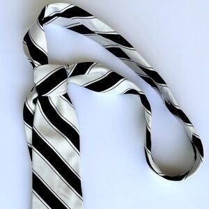 EXPRESS Two Tone Crisp Diagonal Striped Necktie Classic Wardrobe Ensemble